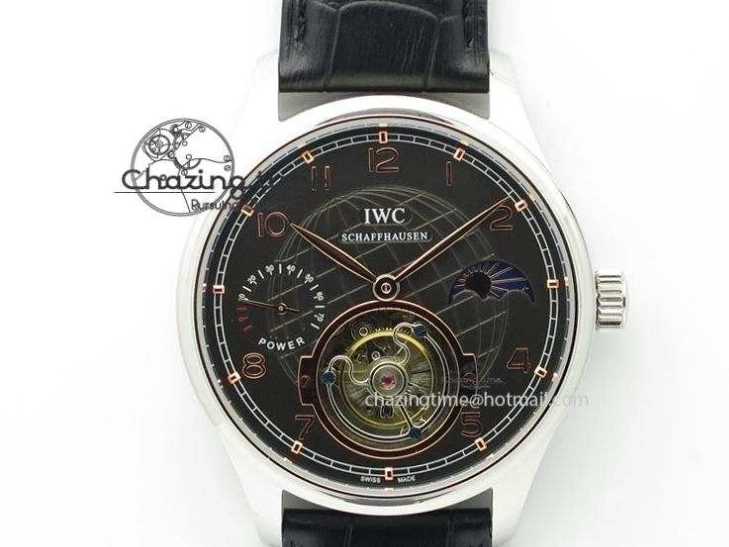 MIROTIME 0109 Portuguese Real PR IW500703 ZF 1:1 Best Edition On Black Leather Strap A Durable 7370